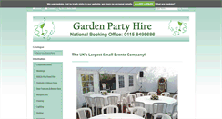 Desktop Screenshot of garden-party-hire.co.uk